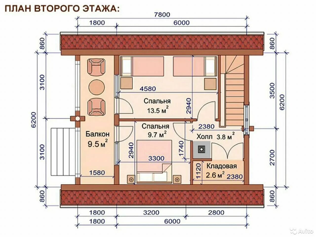 Проекты домов 6х9 двухэтажный