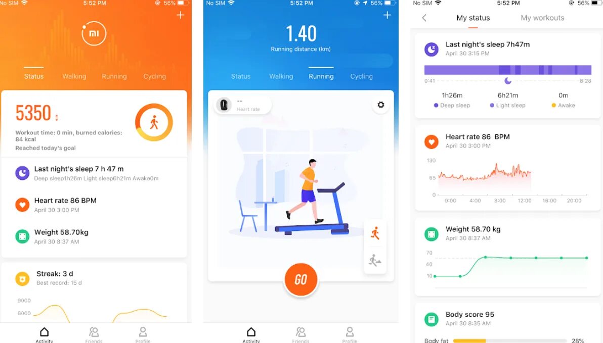 Как подключить часы через приложение fit pro. Mi fit версия 5.6.0. приложение для фитнес браслета mi band 5 на андроид. фитнес-браслет на приложении ми фит. приложение ми фит для браслета.