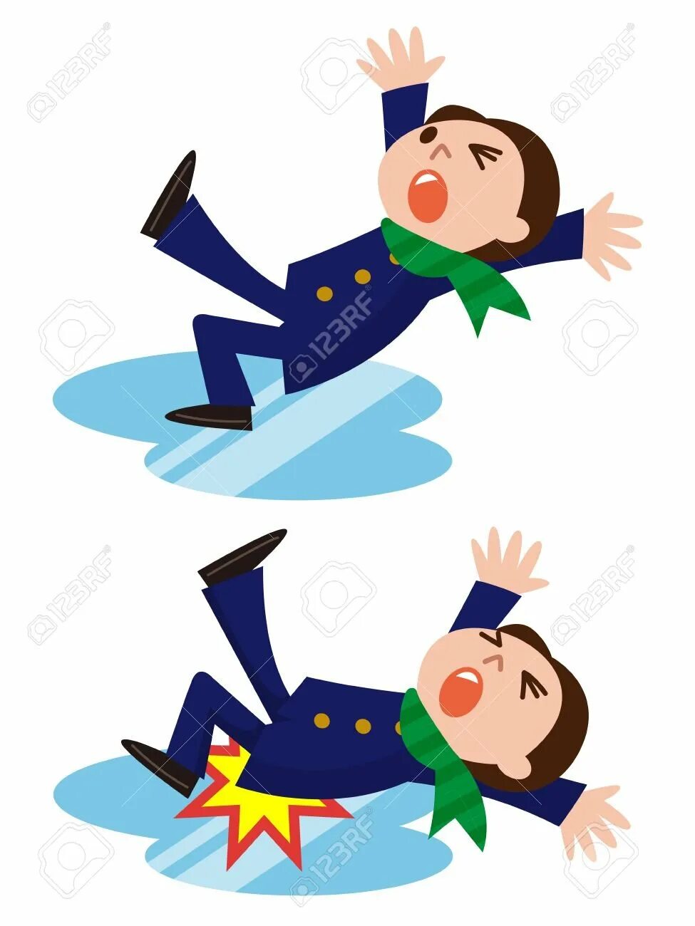 To fall between