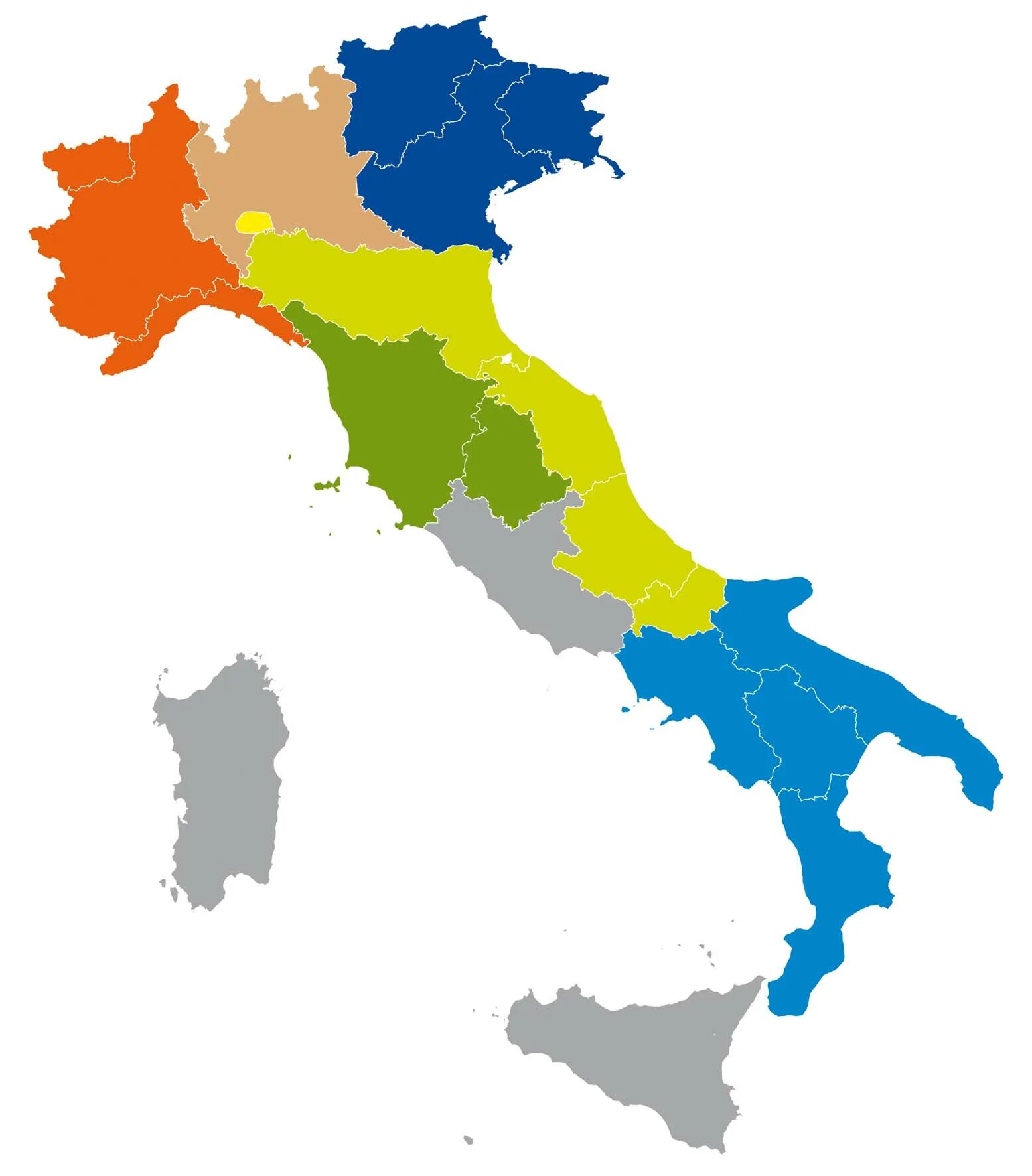 Италия части страны. Провинции Италии на карте. Территориальное деление Италии. Административная карта Италии. Территория Италии на карте.