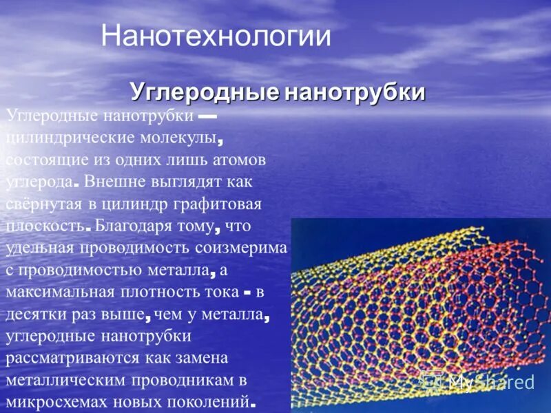 длина углеродных нанотрубок измеряется в