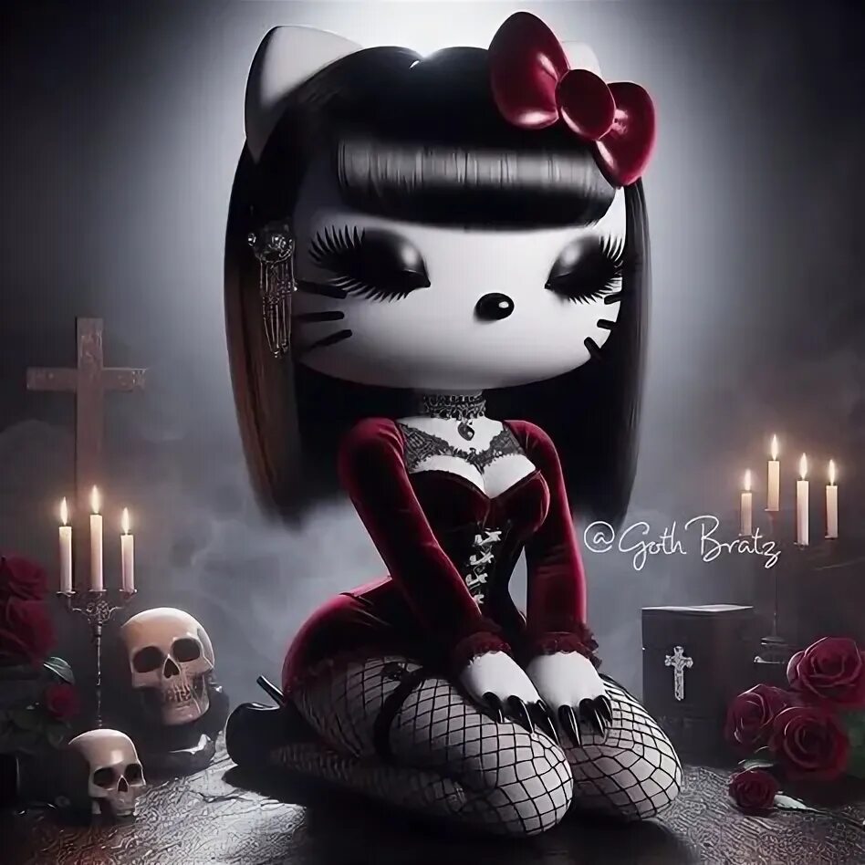 Goth kitty. Goth kitty