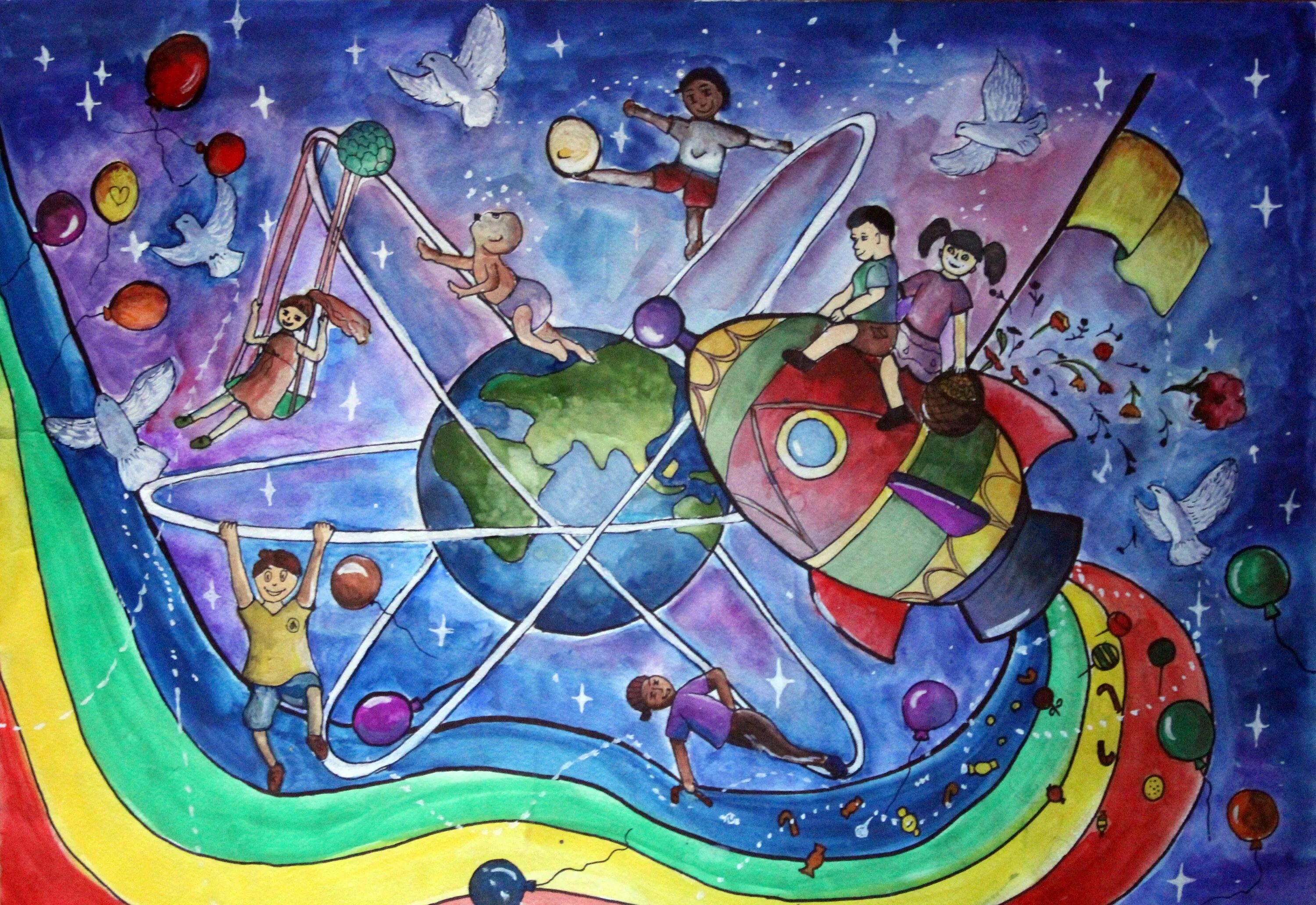 Атомная энергия Мирный атом. Рисунок на тему космос. Рисунок на тему Планета будущего. Рисунок на тему будущее.