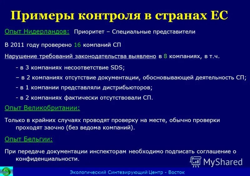 Группа контроля выполняет