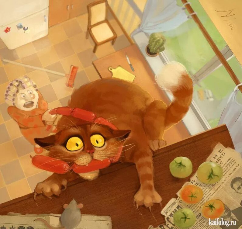 Смешной холодильник. Кот с сосисками. Кот украл колбасу. Киска сосиска. Кошка с сосисками.