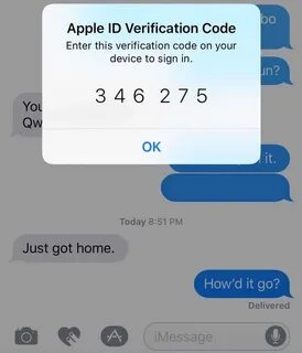Пришел код от эпл