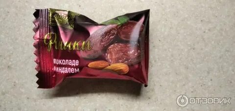 Конфеты финики в шоколаде с миндалем