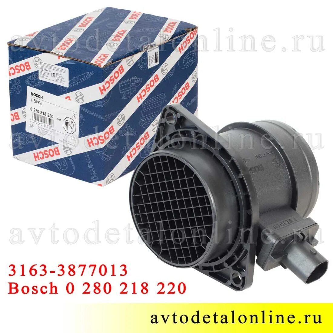 Датчик дмрв 409. Датчик массового расхода воздуха УАЗ 409 бош. Bosch 0 280 218 220. ДМРВ УАЗ Патриот 409. Датчик массового расхода воздуха 3163-3877013.