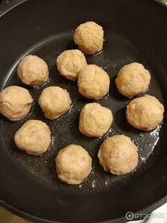 Митболы с сырным кремом