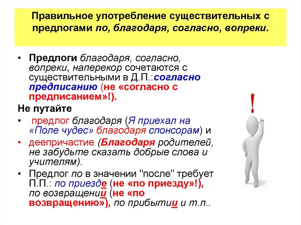 Как правильно пишется по приезду. Предлоги вопреки благодаря согласно. Правильное употребление существительных с предлогами. Употребление предлогов с существительными. Предлоги благодаря согласно вопреки наперекор.