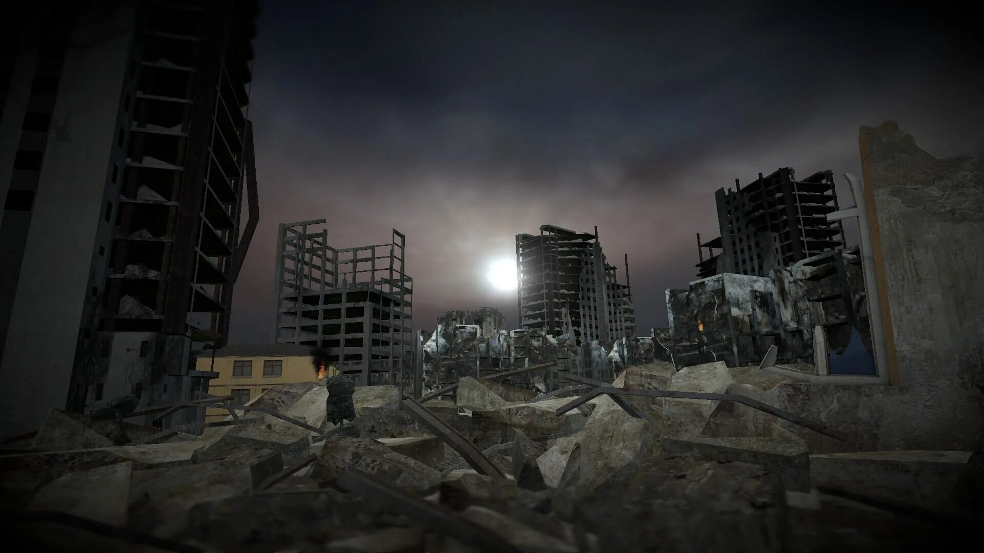 Half Life 2 City 13 Mod. Garry's Mod разрушенный город. Half Life 2 город мертвых.