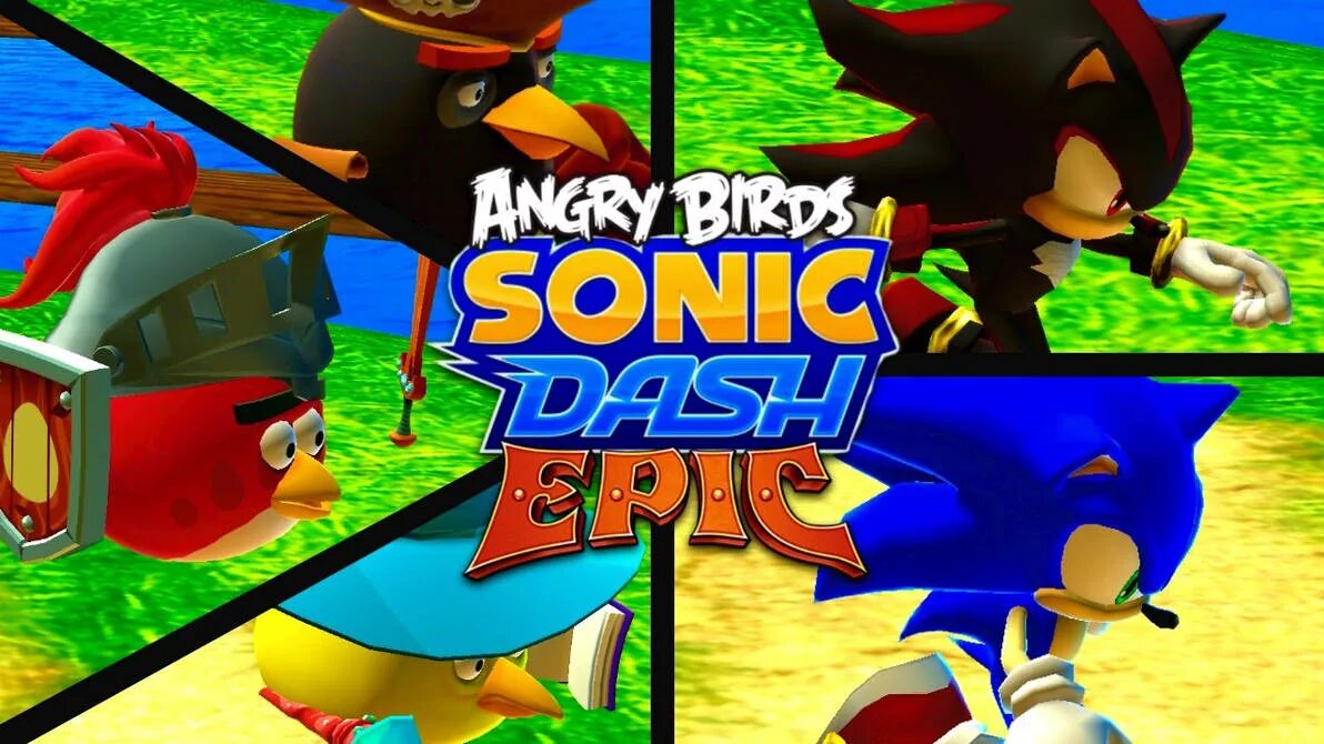 Соник и Энгри бердз. Angry Birds Sonic Dash Epic. Angry Birds против Соник. Angry Birds Epic Sonic.
