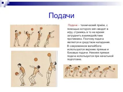 Какой подачи не существует в волейболе