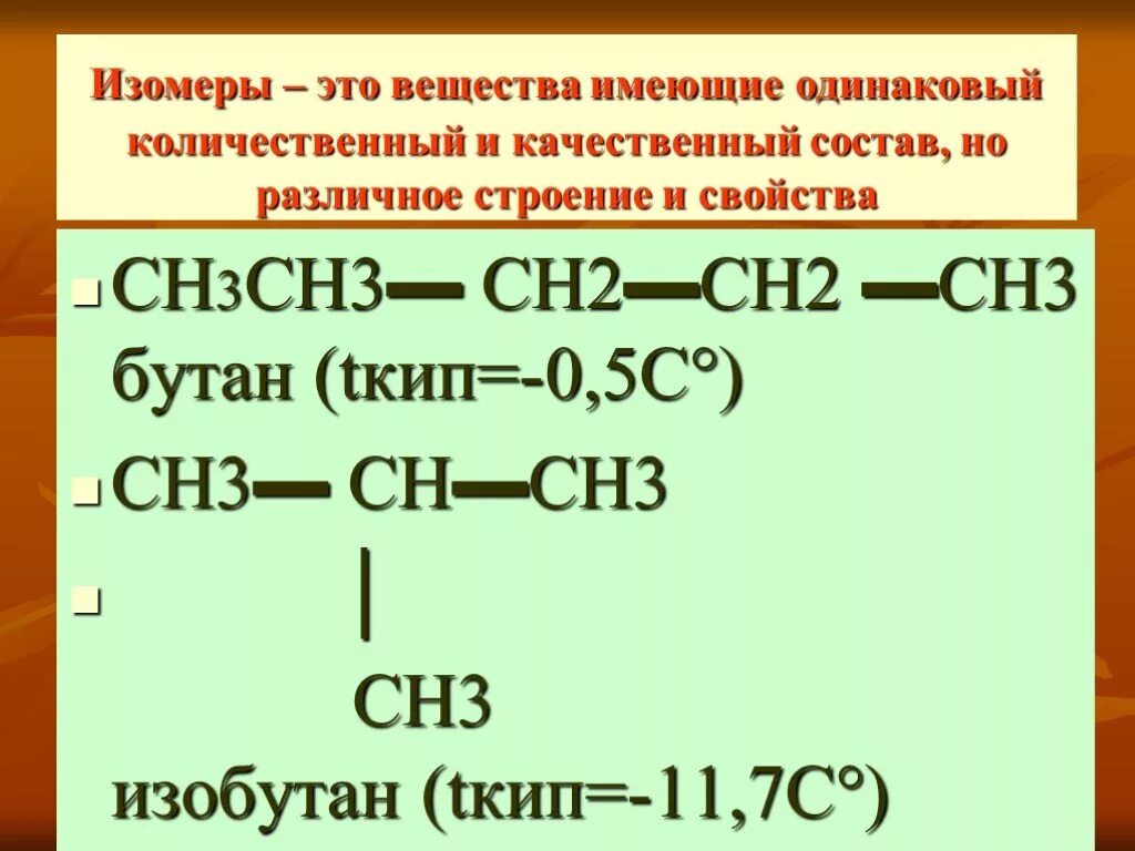 Дайте определение изомерии