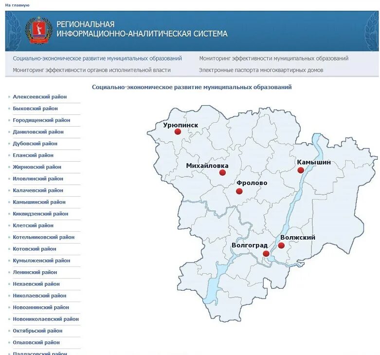 Погода саломатин новоаннинский волгоградской области. Региональная информационно-аналитическая система функции. Региональная информационно-аналитическая система мис. Районы Волгоградской области. Риас Волгоградской области.