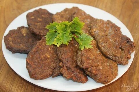 Котлеты печеночные говяжьи с манкой