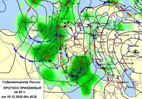 Облачность на карте