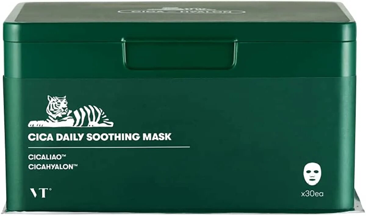 Cica Daily Soothing Mask 30шт. VT Cosmetics ежедневные успокаивающие тканевые маски cica Daily Soothing Mask. VT Cosmetics ежедневные успокаивающие тканевые маски cica Daily Soothing Mask 350 гр. VT маски 30.