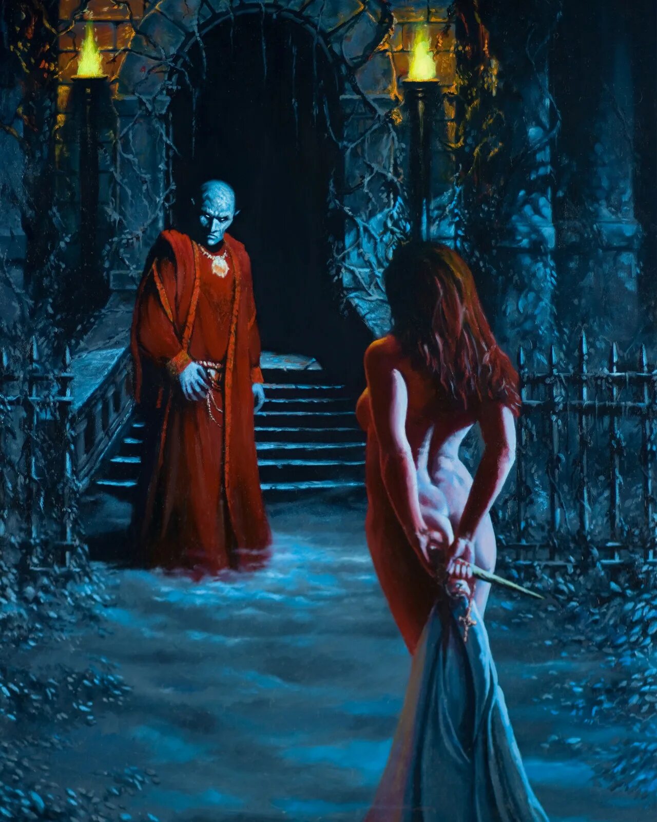 Screwed queen ritual. Граф Дракула с девушкой. Мистическое фэнтези.