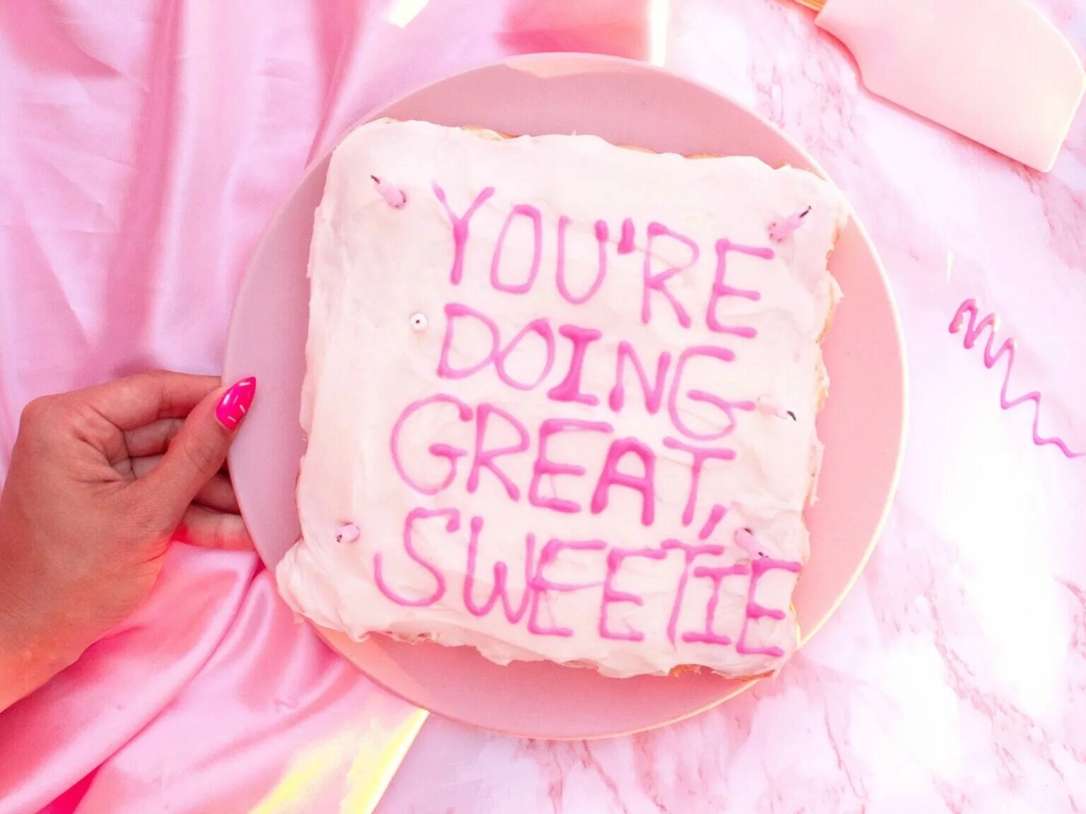 You re doing great. You re doing great