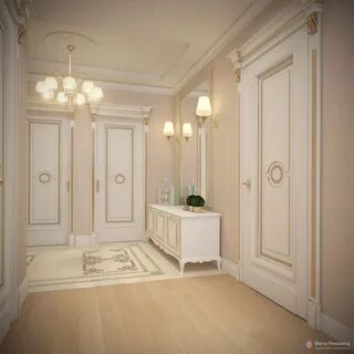 Классическая светлая прихожая