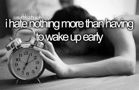 Waking up shaking up