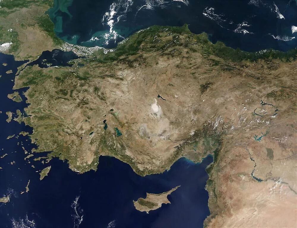 Satellite view map