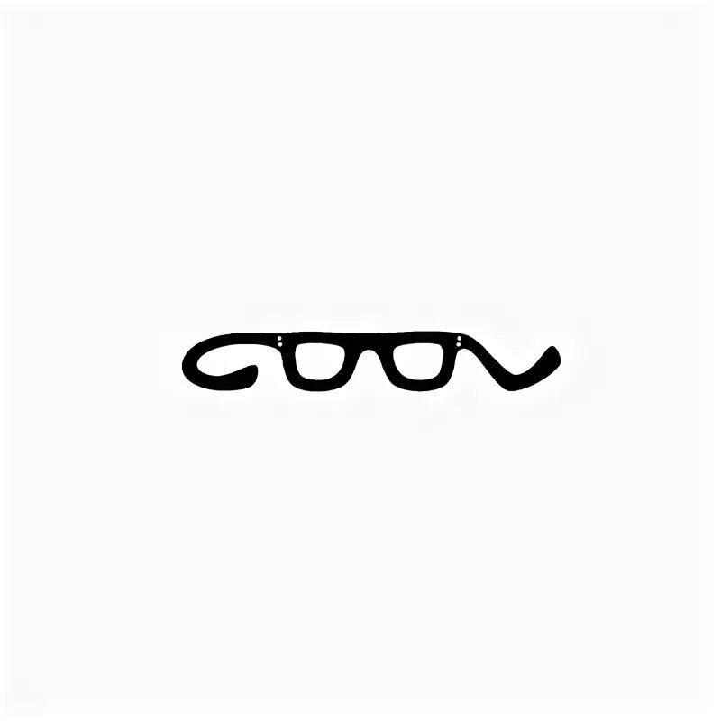 025 05. 眼镜 logo. Логотип cool с глазками.
