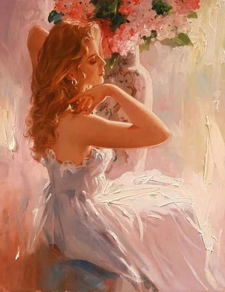 Художник Richard s. Johnson женственность. Нежность и обаяние