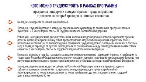 Трудоустройства отдельных категорий граждан