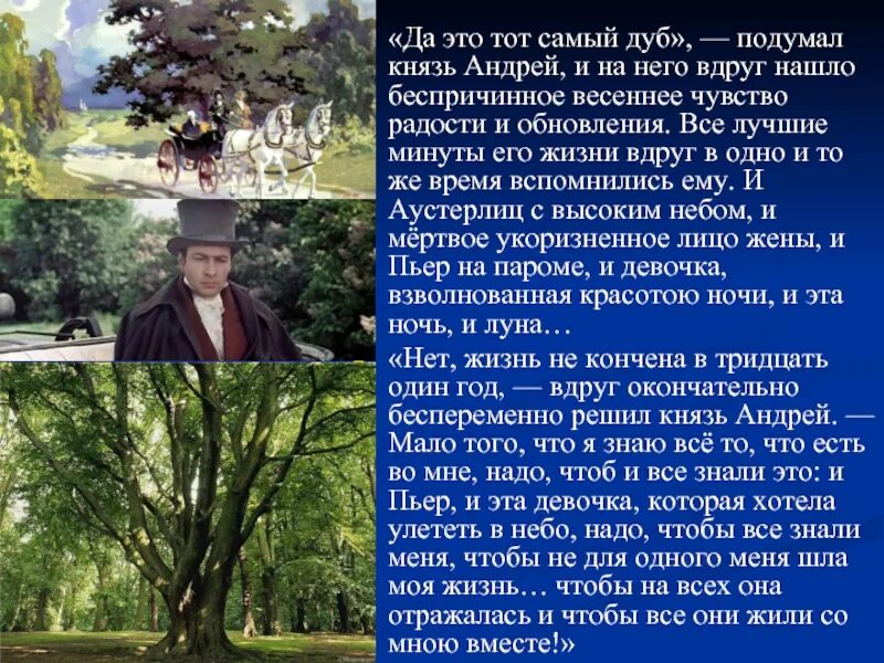 Поездка князя андрея в отрадное. Встреча с дубом Андрея Болконского отрывок. 2 Встреча с дубом Андрея Болконского отрывок.