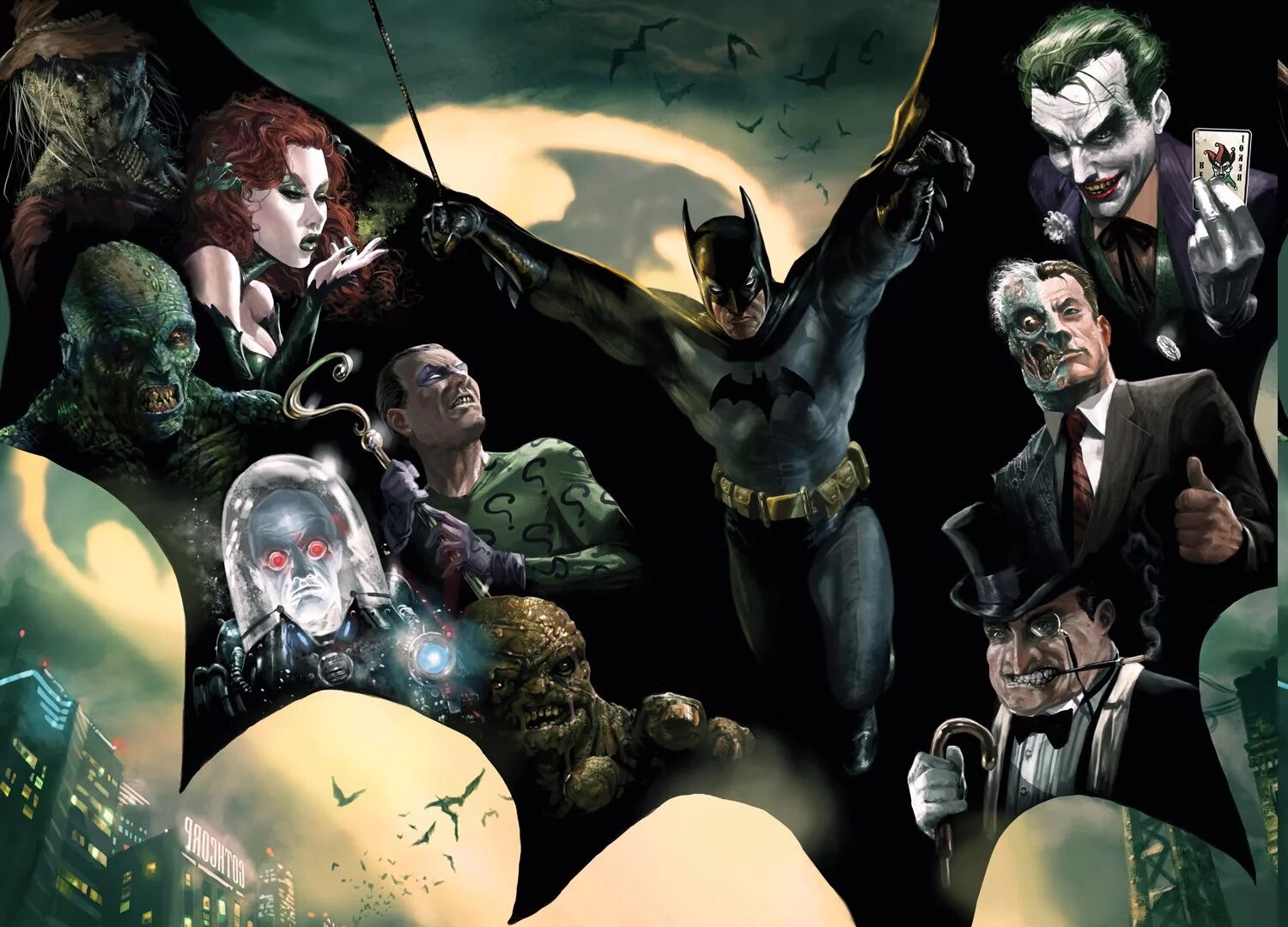 DC Batman Villains. Вселенная ДИСИ Готэм. Готэм Сити Бэтмен злодеи. ДС Бэтмен злодеи.