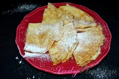 Рецепт кружевных блинчиков на молоке с кипятком