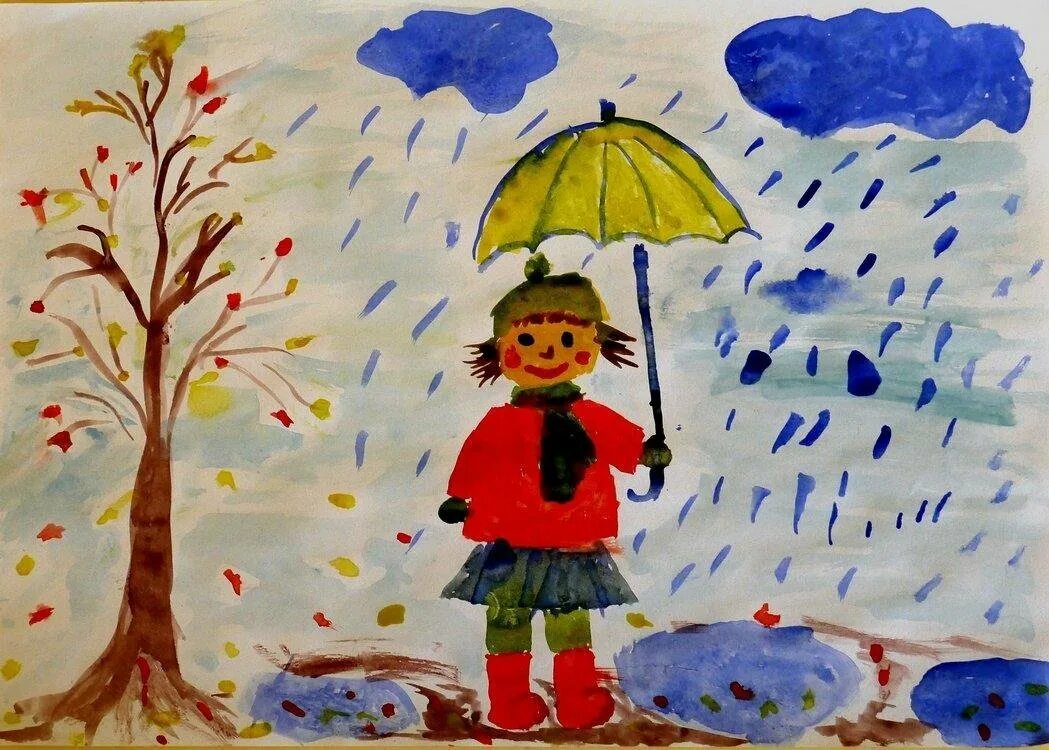 Осенние рисунки. Рисунок на тему осень. Осень рисунок для детей. Рисунок осень в детский сад.