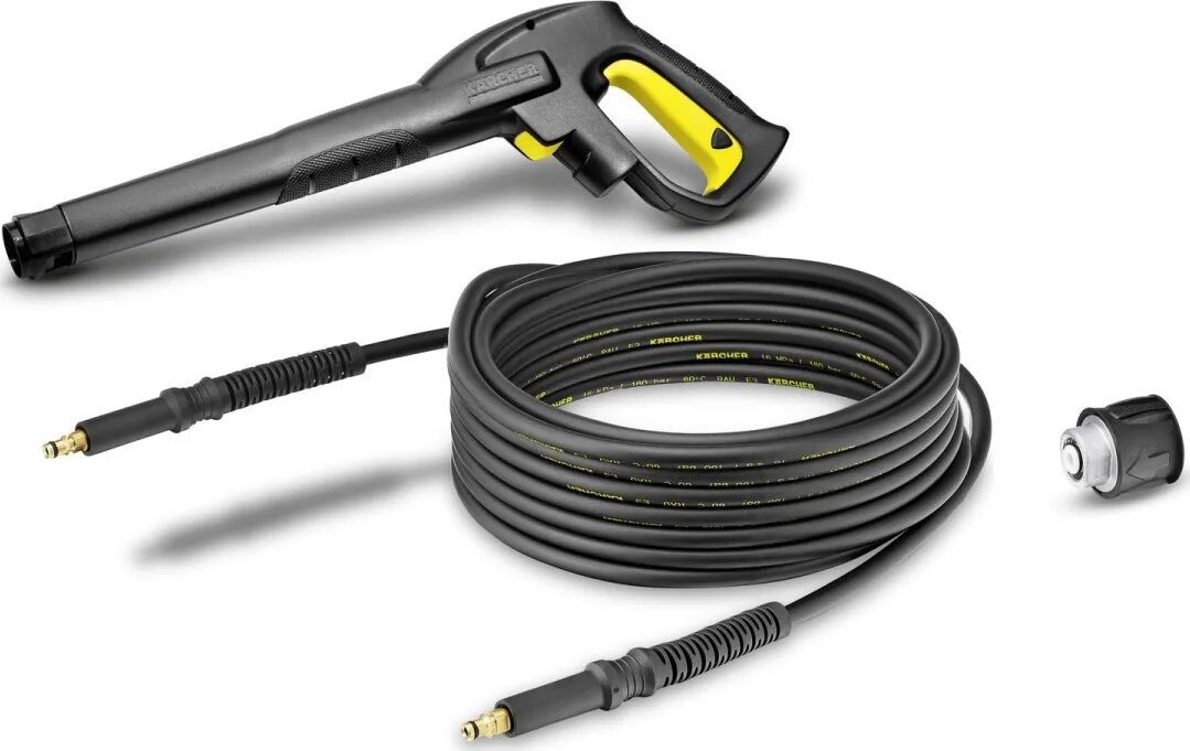 Шланг высокого давления для мойки автомобиля. Karcher комплект со шлангом высокого давления hk 7.5 (2.643-910.0). karcher комплект со шлангом высокого давления hk 7.5. комплект адаптеров для удлинительного шланга karcher 2.643-037. 2.643-241.0 karcher.