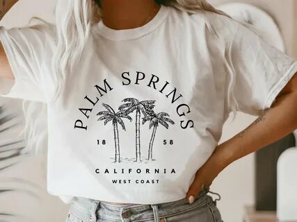 Palm Springs Tshirt Palm Springs Shirts for Women Palm - Etsy.