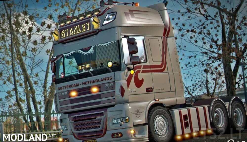 Етс 2 мод даф от вадика. Daf xf 105 ets 2. daf xf105 stanley. даф 105 етс 2. тюнинг даф 105 фото.
