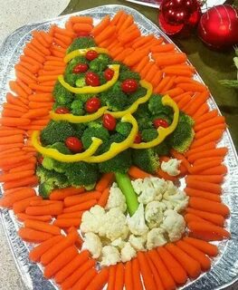 Украшение овощами праздничного