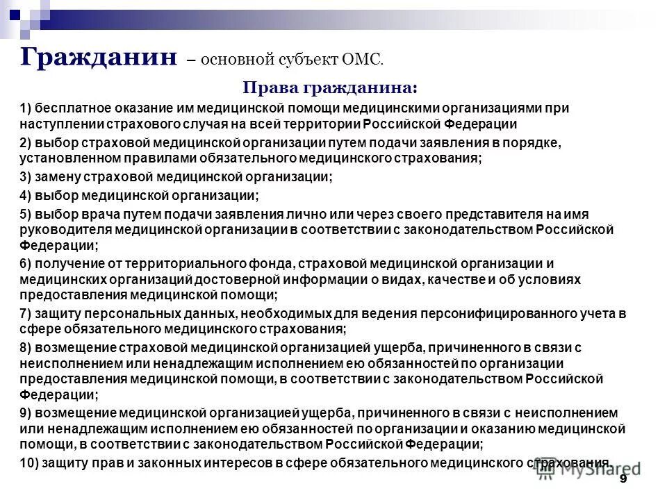 выбор медицинской организации.