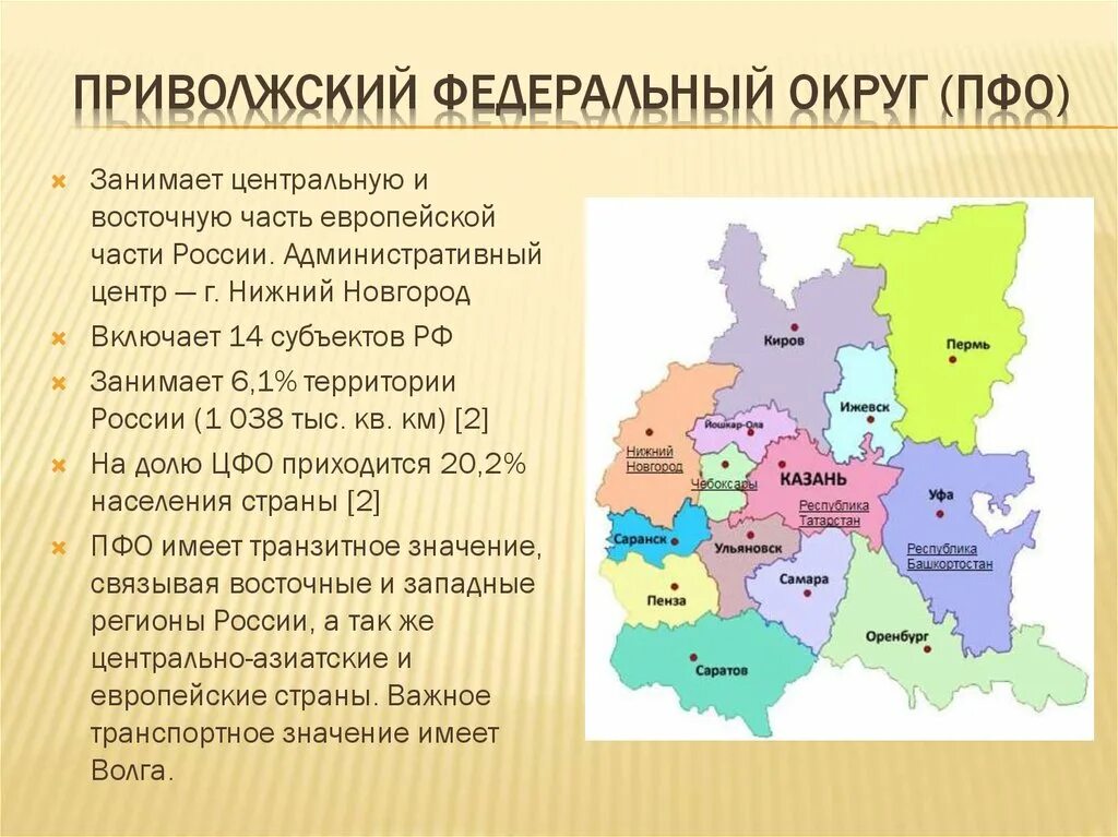 Самый западный город рф в россии. Административный центр Приволжского федерального округа. Субъекты Приволжского округа. Субъекты РФ Приволжский округ. Состав Приволжского федерального округа на карте.