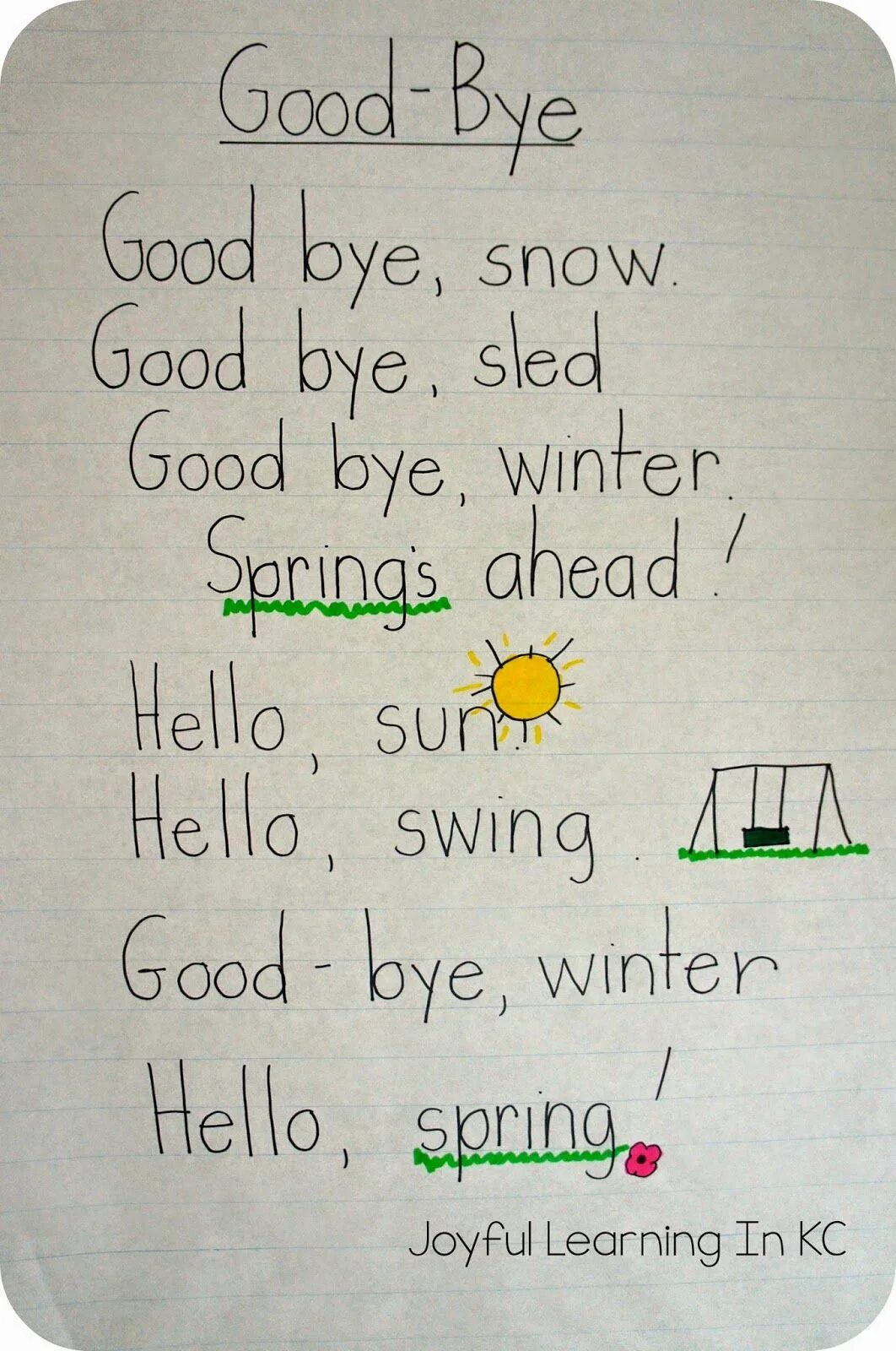 Spring is here goodbye snow. Poems for kids. english poems for kids. poems about spring. spring poem for kindergarten.