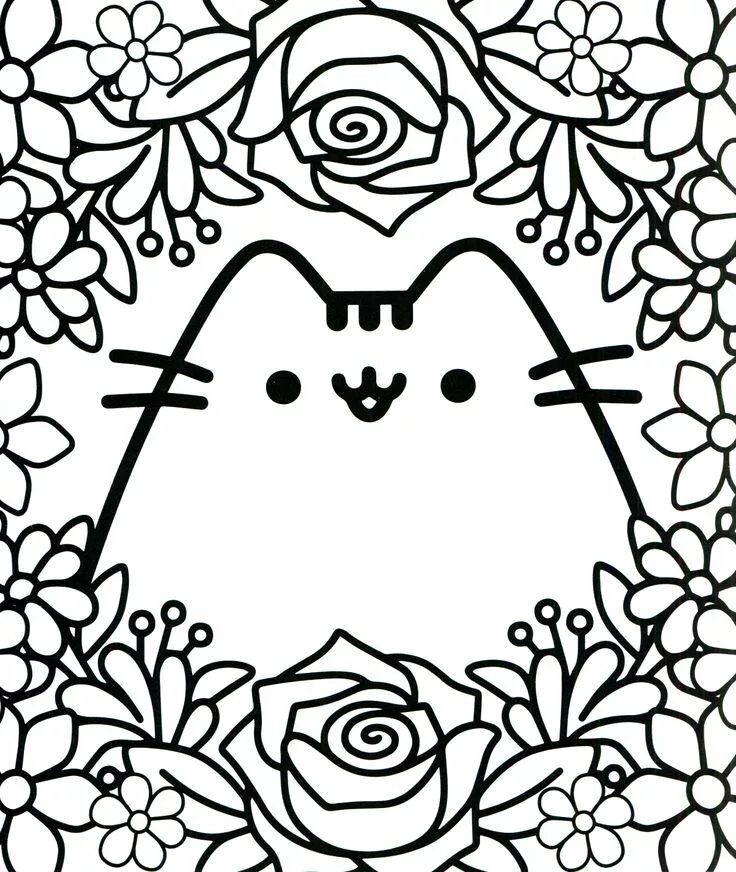 Pin en 80s Colouring Pages Dibujos de gatos, Páginas para colorear, Páginas para