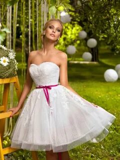 Короткие пышные платья фото