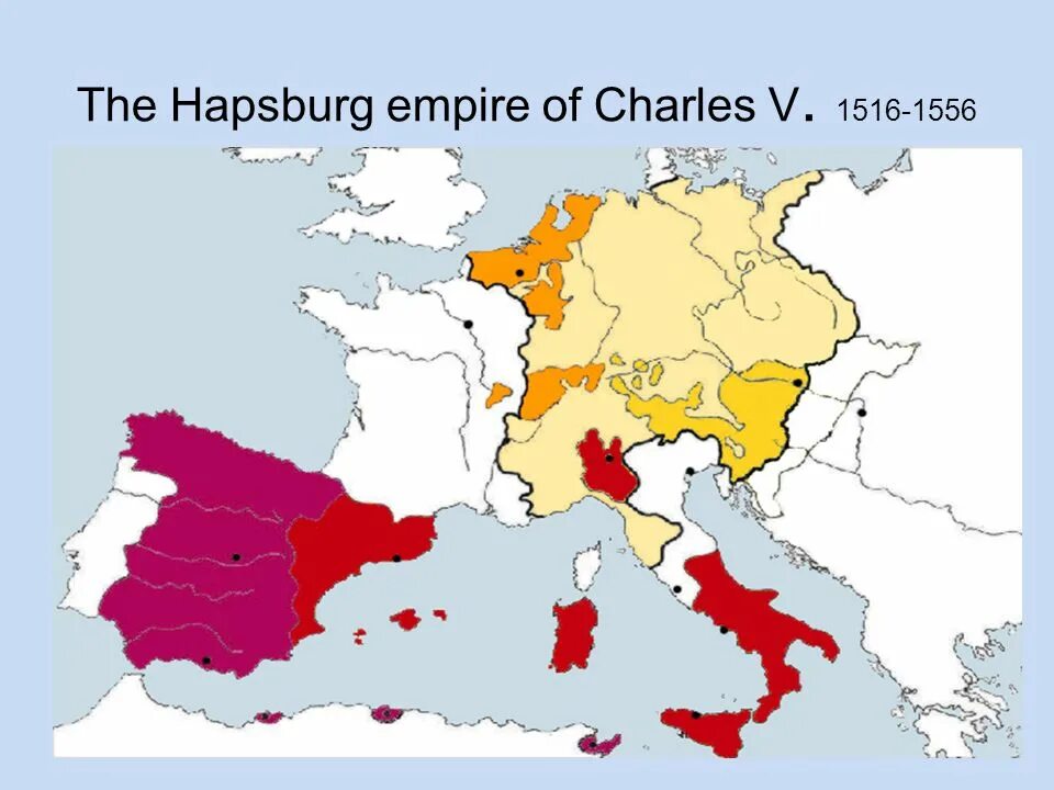 Владения Габсбургов 16 век. Владения испанских Габсбургов к 1700 году. Число габсбурга