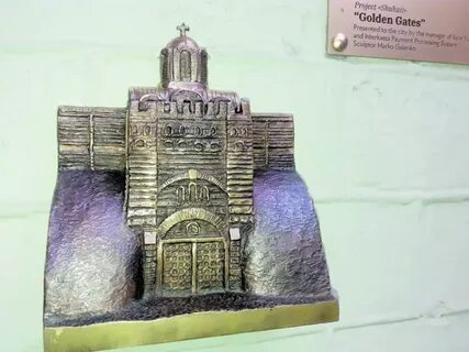 Как слепить золотые ворота из пластилина