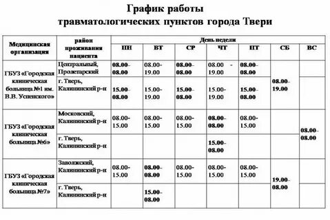 Поликлиники твери телефоны