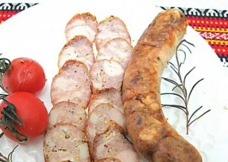 Колбаса с чесноком