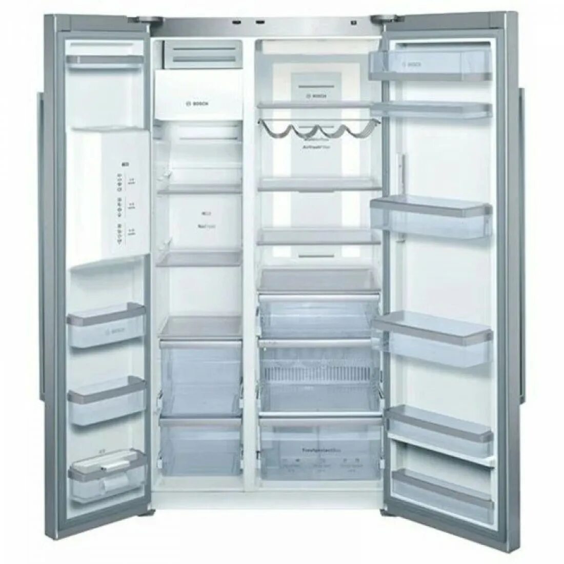 Холодильник через 1. Холодильник Bosch kad62p91. Холодильник Bosch Side by Side. Холодильник Bosch kan58a50. Bosch Multi Air Flow холодильник.