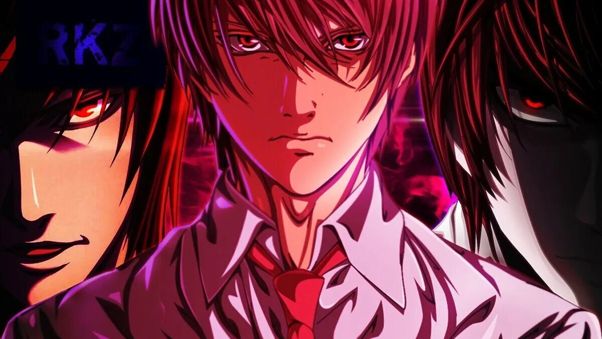 Ягами Лайт арт 16:9. Death Note i am Kira.