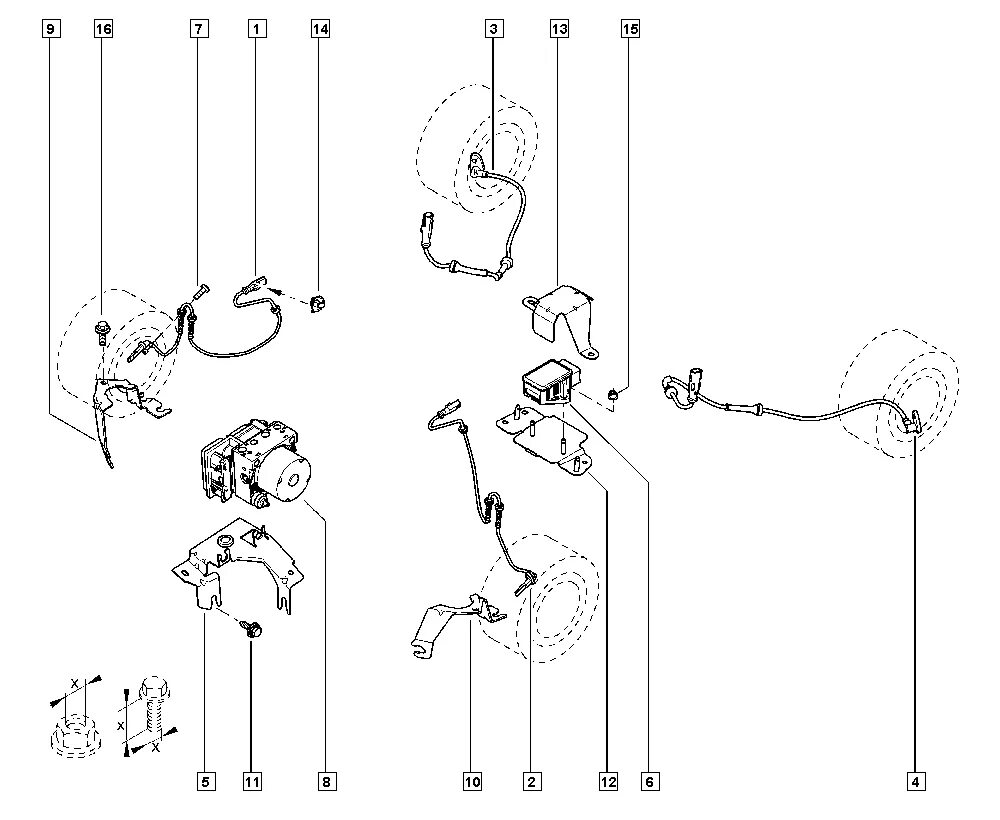 Держатель провода АБС Рено Меган 2. Рено Меган 2 кронштейны крепления провода АБС. Датчик АБС Рено Дастер 4х4 передние. Передний датчик АБС на Рено Дастер 1.6 механика.